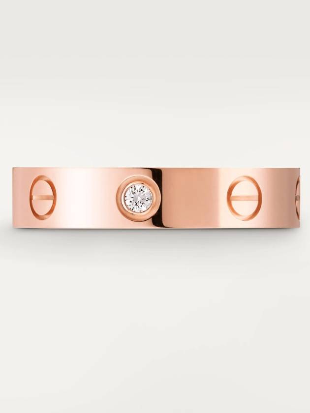 Love Wedding Band Diamond Ring Rose Gold - CARTIER - BALAAN 6