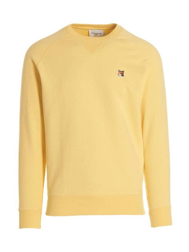 Fox Head Patch Classic Sweatshirt Soft Yellow - MAISON KITSUNE - BALAAN 1