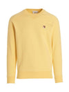 Fox Head Patch Classic Sweatshirt Soft Yellow - MAISON KITSUNE - BALAAN 1