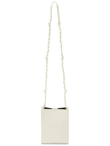 Jil Sander 'Tangle' Ivory Leather Crossbody Bag - JIL SANDER - BALAAN 1