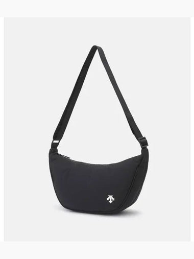 Sports Basic Lightweight Half Moon Bag Expandable Black SP323UBG7B - DESCENTE - BALAAN 1