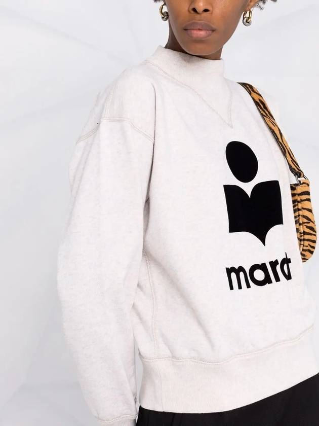 Moby Logo Print Sweatshirt Ecru - ISABEL MARANT - BALAAN 3