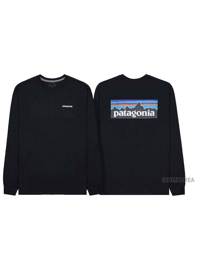 P 6 Responsibili Long Sleeve T-Shirt Black - PATAGONIA - BALAAN 2