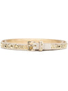 Metallic studded slim leather belt 1CC555 - PRADA - BALAAN 1