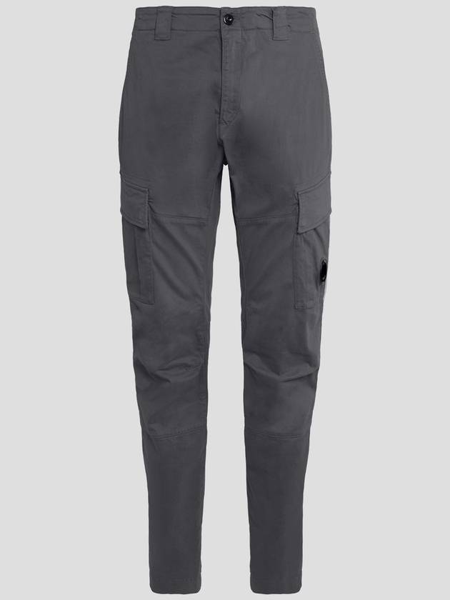 Stretch Satin Cargo Straight Pants Grey - CP COMPANY - BALAAN 6