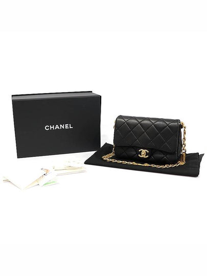 AS4231 Black Lambskin CC Logo Small Flap Chain Shoulder Bag - CHANEL - BALAAN 2