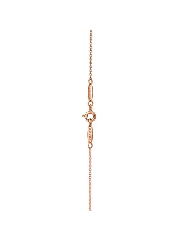 Women's Elsa Peretti Bean Pendant Necklace Rose Gold - TIFFANY & CO. - BALAAN 5