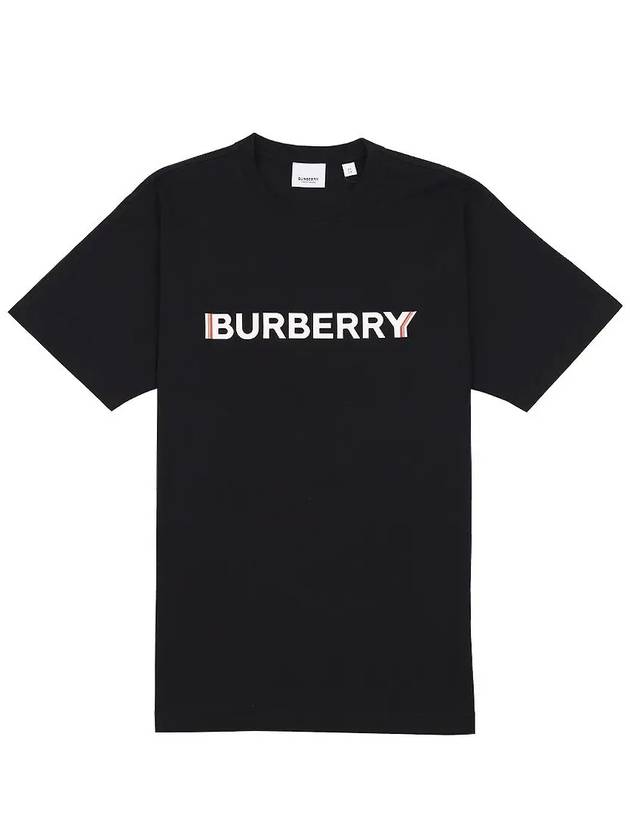 Logo Printed Short Sleeve T-shirt Black - BURBERRY - BALAAN 2