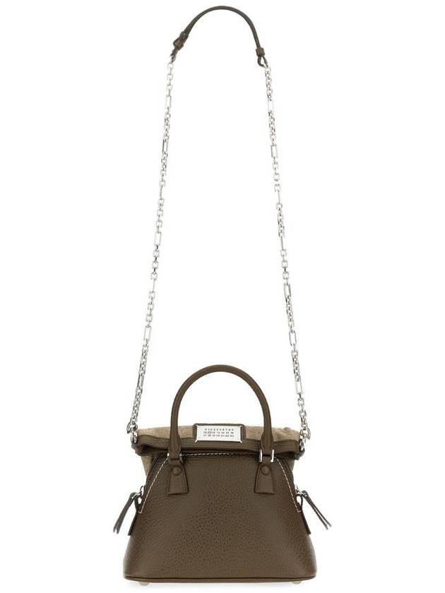 5AC Classique Micro Tote Bag Brown - MAISON MARGIELA - BALAAN 4