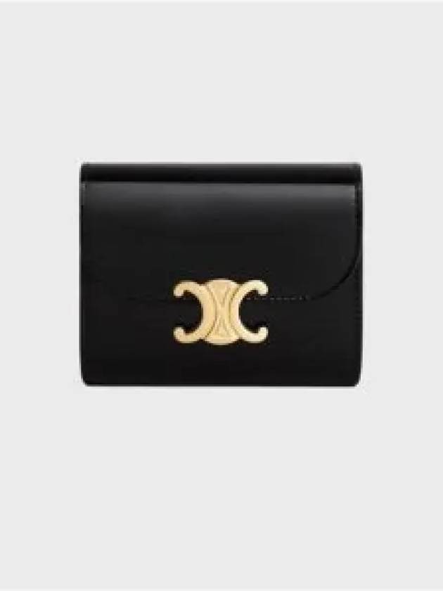 Triomphe patent calfskin small flap wallet CELMCK8DBCKZZZZZ00 - CELINE - BALAAN 2