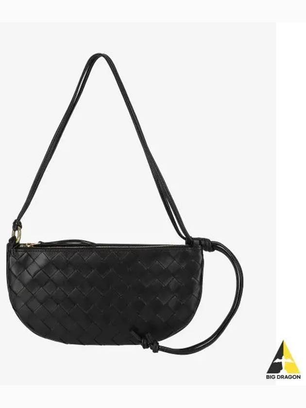 Intrecciato Shoulder Bag Black - BOTTEGA VENETA - BALAAN 2