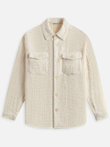 Homespun Summer Tweed Mesh Shirt - AURALEE - BALAAN 1