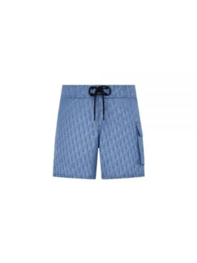 Oblique Parley Swim Shorts Blue - DIOR - BALAAN 2