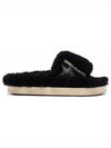 Leather Star Shearling Full Star Slippers Black - GOLDEN GOOSE - BALAAN 2