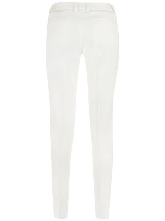 Women's Front Pleated Slacks White - SAINT LAURENT - BALAAN 3