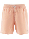 Logo Patch Striped Swim Shorts Orange - POLO RALPH LAUREN - BALAAN 3