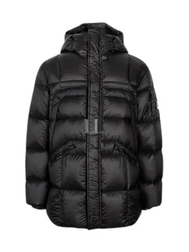 D.D. Shell Hooded Long Down Padding Black - CP COMPANY - BALAAN 2