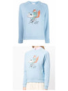 Oly Coffee Fox Printing Sweatshirt Baby Blue - MAISON KITSUNE - BALAAN 5