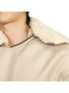 Shearling Collar Bomber Jacket Beige - ACNE STUDIOS - BALAAN 10