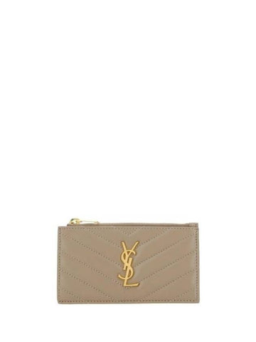 Wallet 607915AAA44 1722 DUSTY GRAY - SAINT LAURENT - BALAAN 1