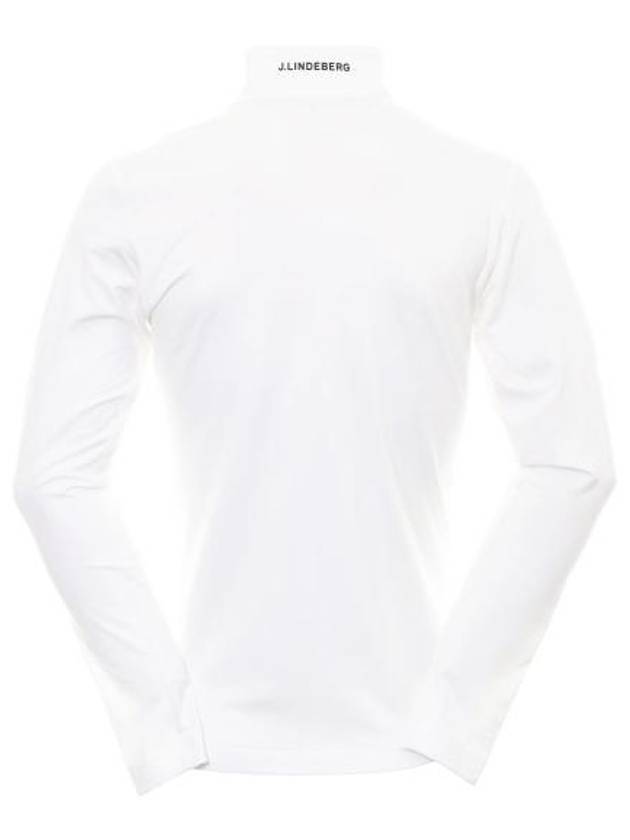 Luke Half Zip Up Mid Long Sleeve T-Shirt White - J.LINDEBERG - BALAAN 3