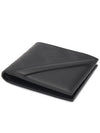 Shadow Diagonal Leather Half Wallet Black - FENDI - BALAAN 4