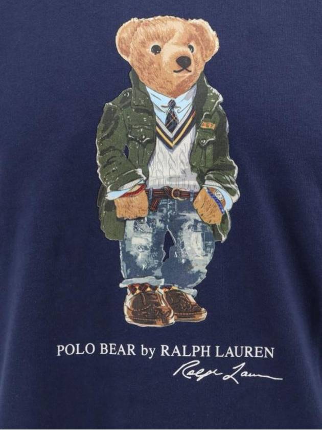 Polo Bear Print Short Sleeve TShirt Navy 710854497 034 - RALPH LAUREN - BALAAN 4