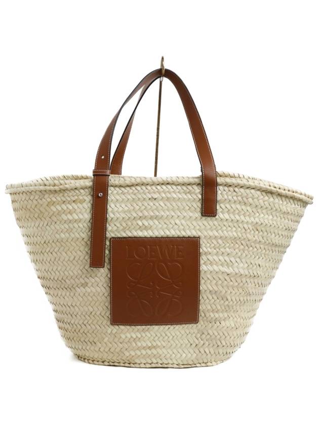 Palm Leaf Calfskin Tote Bag Natural Tan - LOEWE - BALAAN 2