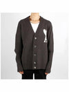 cardigan UKC025 KN0032 061 DARK GRAY - AMI - BALAAN 3