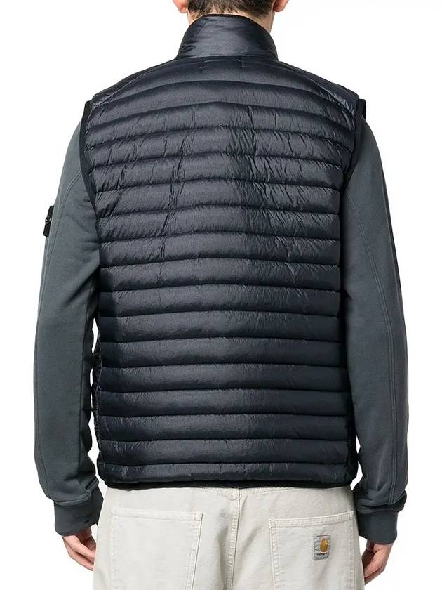 Men's Logo Patch Puffer Vest Navy - STONE ISLAND - BALAAN 3