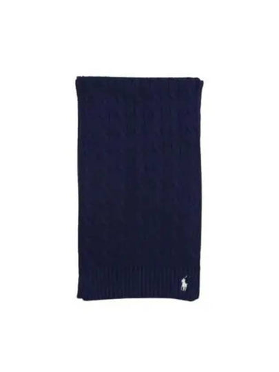 POLO RALPHLAUREN pony logo embroidery cable knit muffler 455954638002 - POLO RALPH LAUREN - BALAAN 2