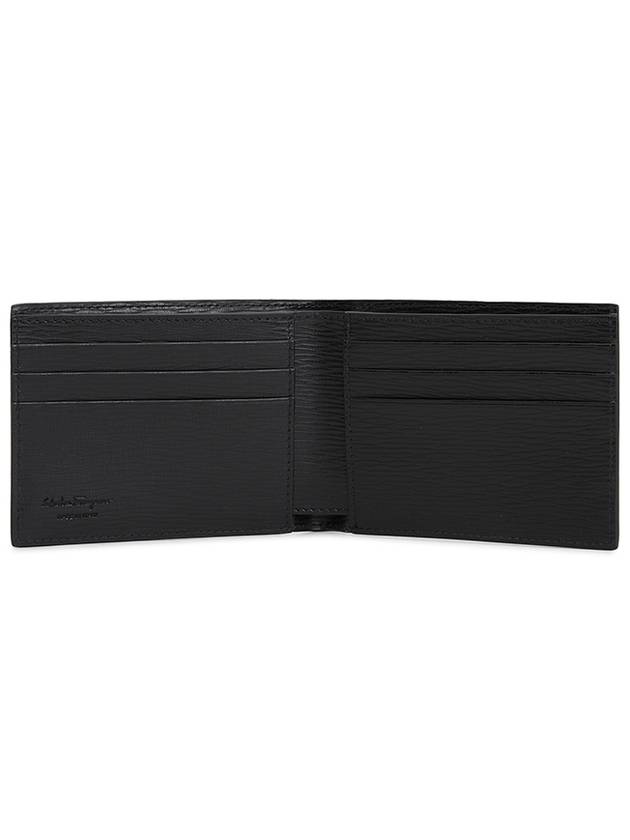 Gancini Half Wallet Black - SALVATORE FERRAGAMO - BALAAN 5