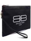 Flat Jumbo Clutch Bag Black - BALENCIAGA - BALAAN 4