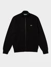 Regular Fit Brushed Fleece Zip-up Jacket Black - LACOSTE - BALAAN 6