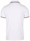 Men's Logo Patch Cotton Polo Shirt White - MONCLER - BALAAN 3