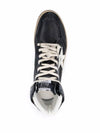 Men's Sky Star Nappa Leather High Top Sneakers Black - GOLDEN GOOSE - BALAAN 4