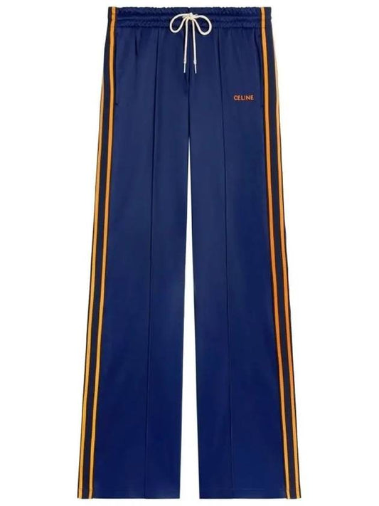 Track Pants Vintage Double Face Jersey Navy 2Z576859W 07AO - CELINE - BALAAN 2