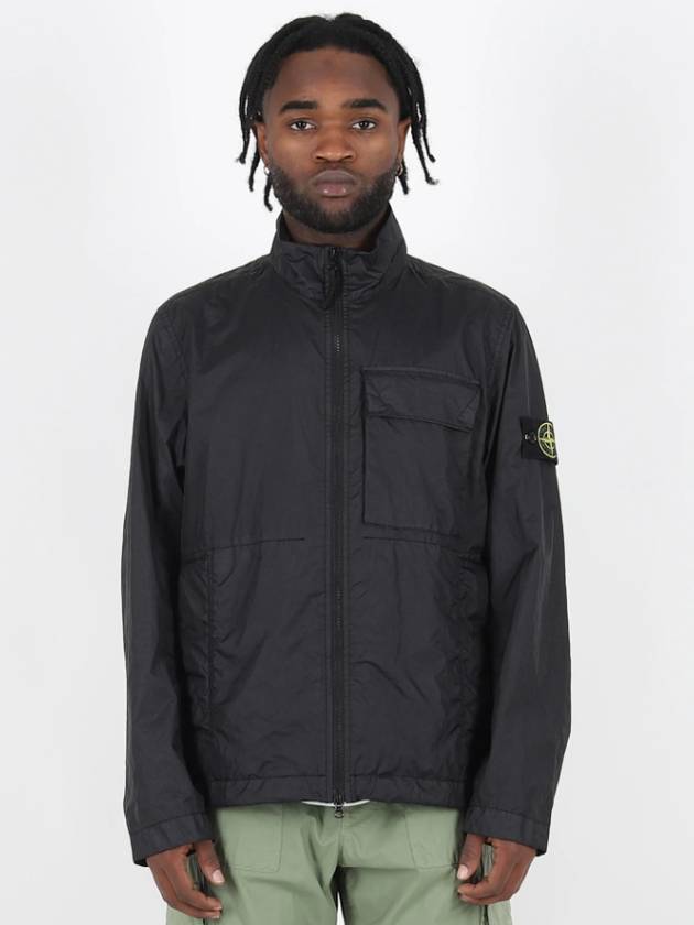 Men's Waffen Patch Membrana 3L TC Nylon Jacket Black - STONE ISLAND - BALAAN 4