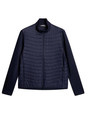 Men's Holden Quilt Hybrid Jacket Navy - J.LINDEBERG - BALAAN 1