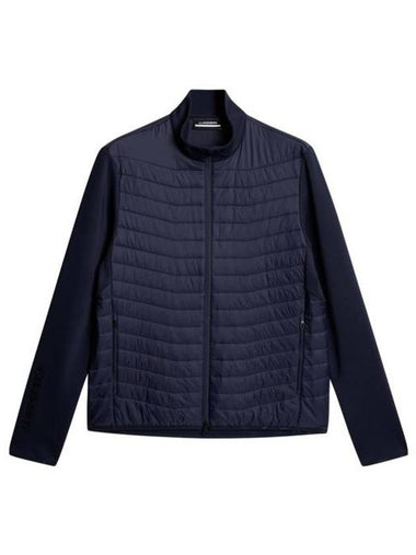 Men's Holden Quilt Hybrid Jacket Navy - J.LINDEBERG - BALAAN 1