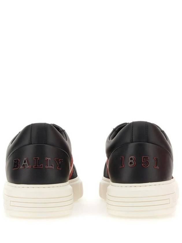 Melys Leather Low Top Sneakers Black - BALLY - BALAAN 4