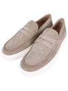 Men's Suede Loafers Beige - TOD'S - BALAAN 2