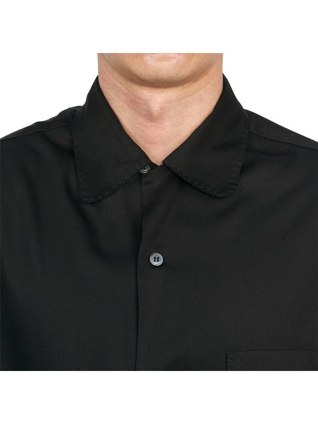 Twill Vacation Short Sleeve Shirt Black - MAISON MARGIELA - BALAAN 8