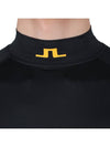 AELLO logo high neck t shirt black GMJT06624 9999 - J.LINDEBERG - BALAAN 7