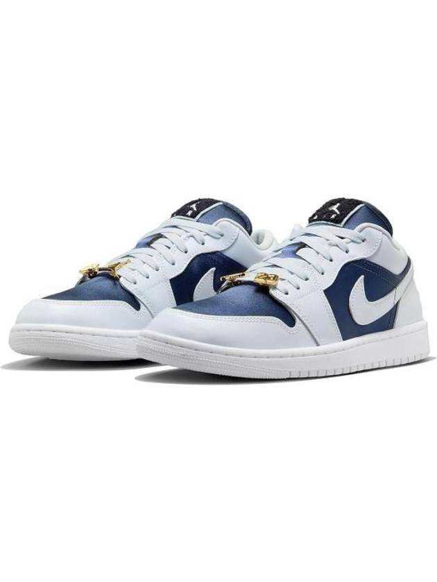 Air Jordan 1 SE Low Top Sneakers Midnight Navy White - NIKE - BALAAN 2