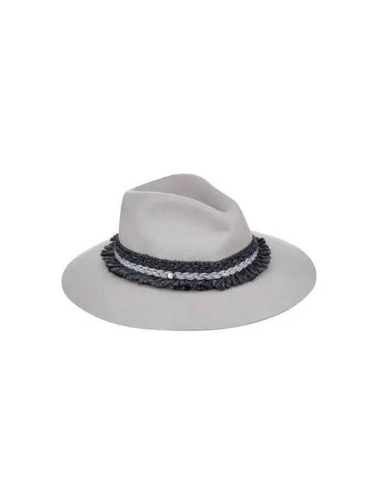 Women s Fringe Trimmed Floppy Hat Gray 270107 - EMPORIO ARMANI - BALAAN 1