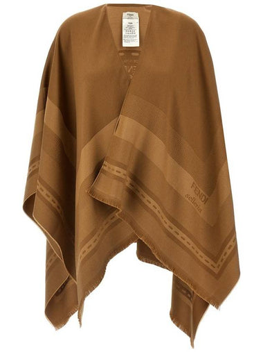 Fendi Jacquard Poncho - FENDI - BALAAN 1