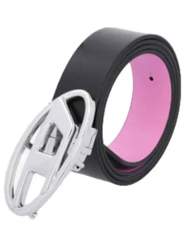 Rev Belt Black Fuchsia Pink Waistband - DIESEL - BALAAN 1