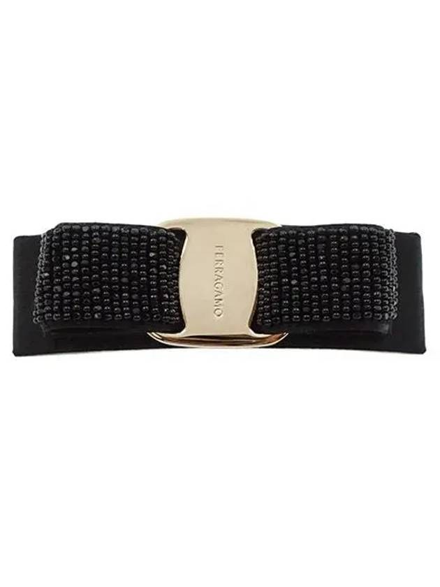 Vara Bow Hairclip Black - SALVATORE FERRAGAMO - BALAAN 2