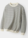 Cruz Dangara striped knit top ivory - INDUST - BALAAN 1